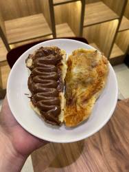 Pão de Queijo Rech. Nutella e Queijo