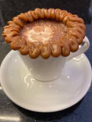 Chocolate Quente- Borda de Doce de Leite