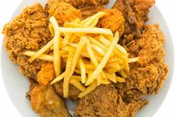 Frango Crocante com Fritas